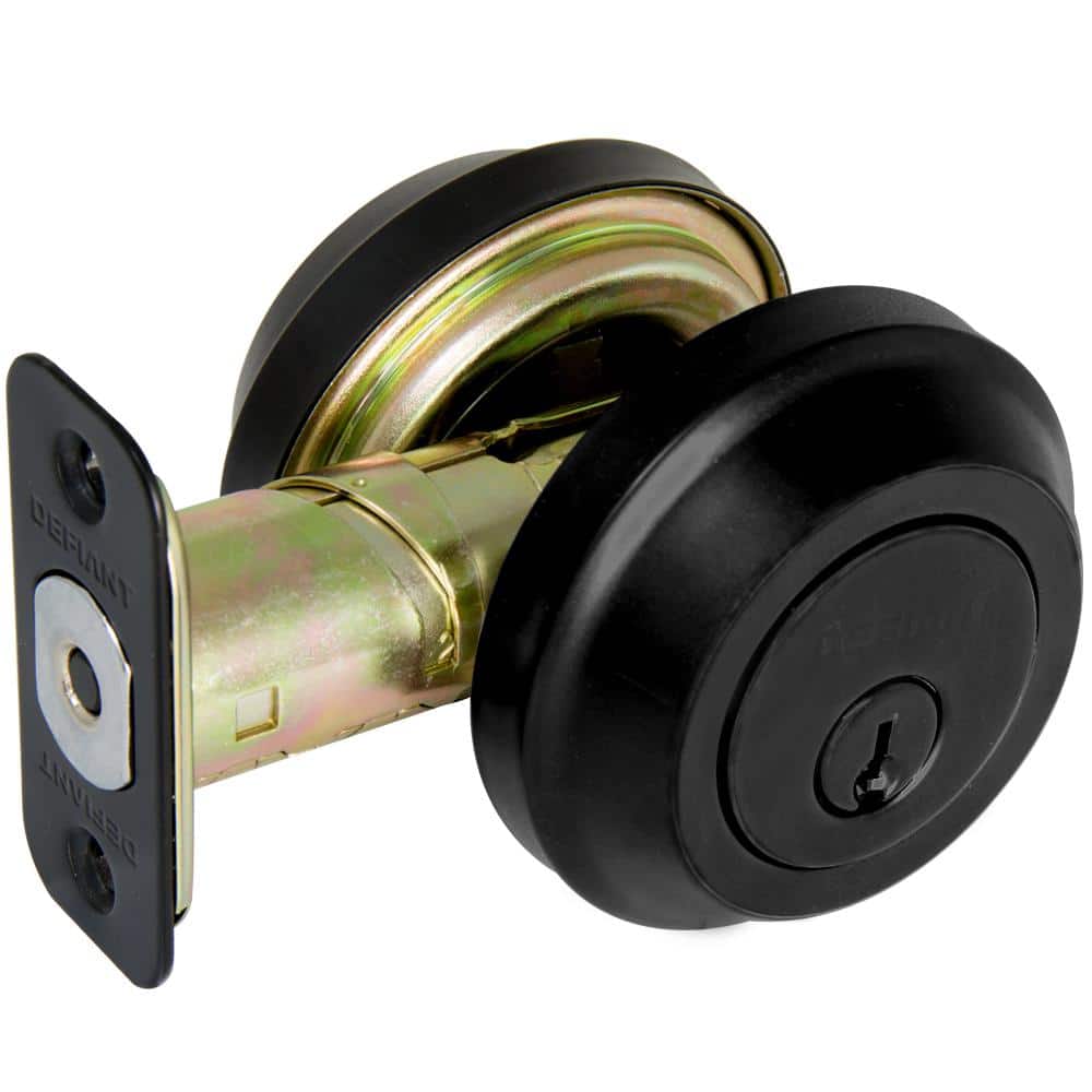 Matte Black Low Profile Double Cylinder Deadbolt