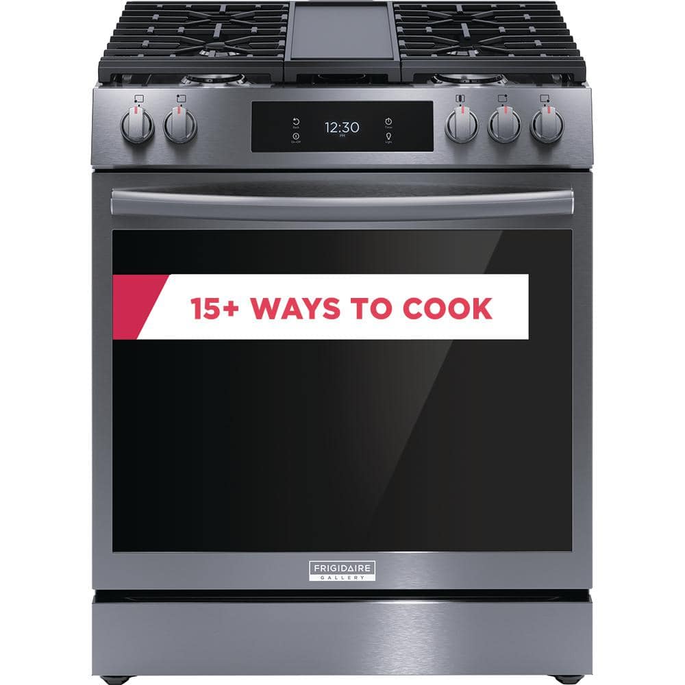 Frigidaire 30 in. 6 cu. ft. 5 Burner Slide In Gas Range with Total