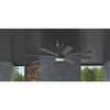 Home Decorators Collection Celene II 62 in. Indoor/Outdoor Matte Black DC Motor Ceiling Fan with Adjustable White Integrated LED w/ Remote Included YG908J-MBK