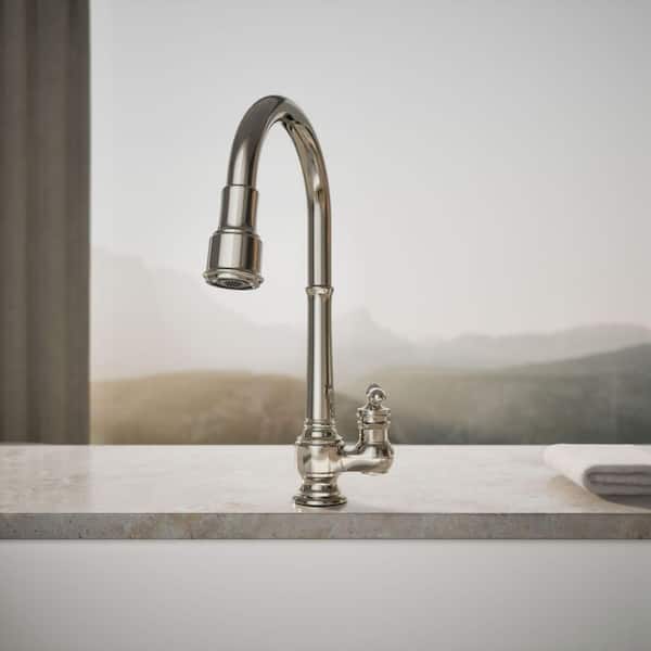 KOHLER Artifacts Single-Handle Pull-Down Sprayer Kitchen Faucet in