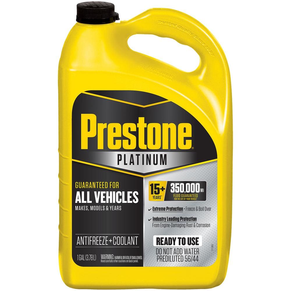 Prestone Platinum Univ Antifreeze Plus Coolant, 15-Year/350k mi, 1 Gal -  Ready to Use 50/50 AF2550 - The Home Depot