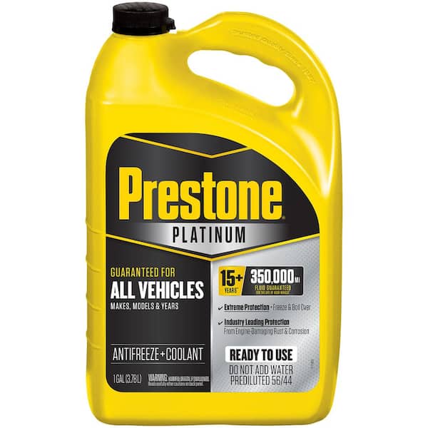 Prestone Platinum Univ Antifreeze Plus Coolant, 15-Year/350k mi, 1 Gal - Ready to Use 50/50