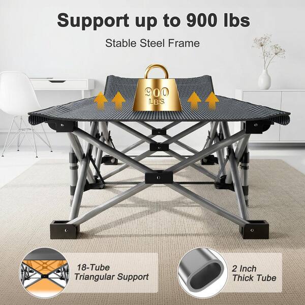 BOZTIY Heavy-Duty Sleeping Cots With Carry Bag, Double Layer