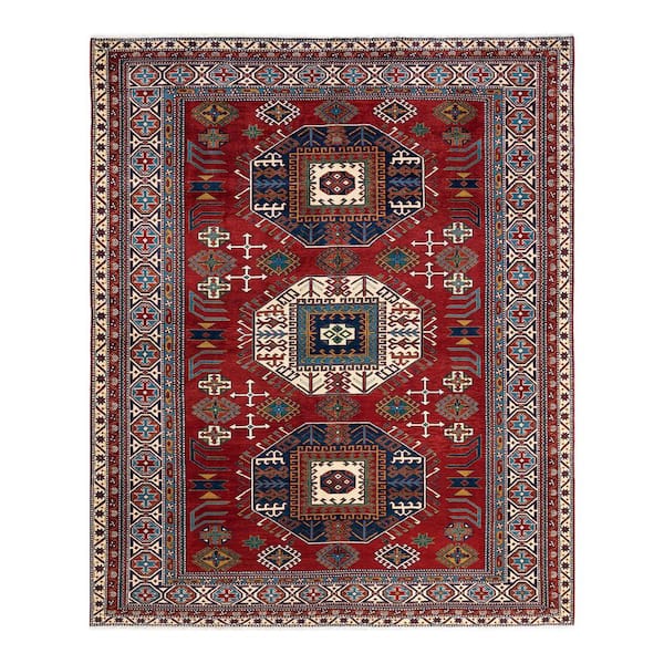 Solo Rugs Tribal One-of-a-Kind Bohemian Red 6 ft. 10 in. x 8 ft. 0 in. Tribal Area Rug