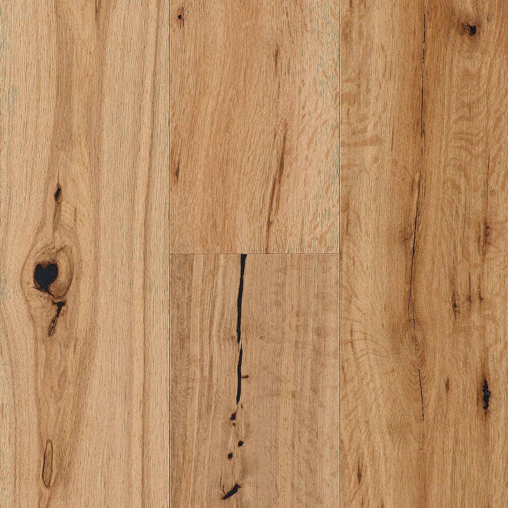 Time Honored Natural White Oak 3/8 in. T x 6.46 in. W T+G Wire Brushed Engi