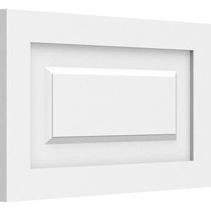 5/8 in. x 20 in. x 12 in. Harrison Raised Panel White PVC Decorative Wall Panel