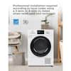 Black+decker 4.4 Cu. ft. 240-Volt Ventless Electric Dryer with Heat Pump in White BDFH44M