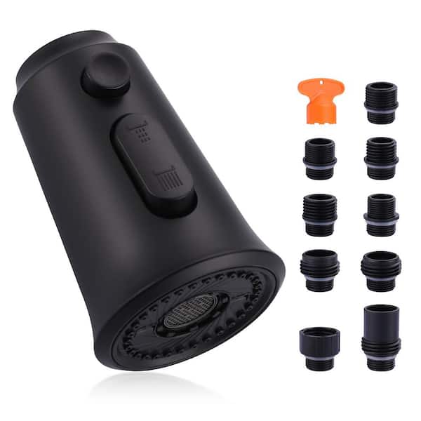 ALEASHA 1/2 in. Kitchen Faucets Head in Matte Black