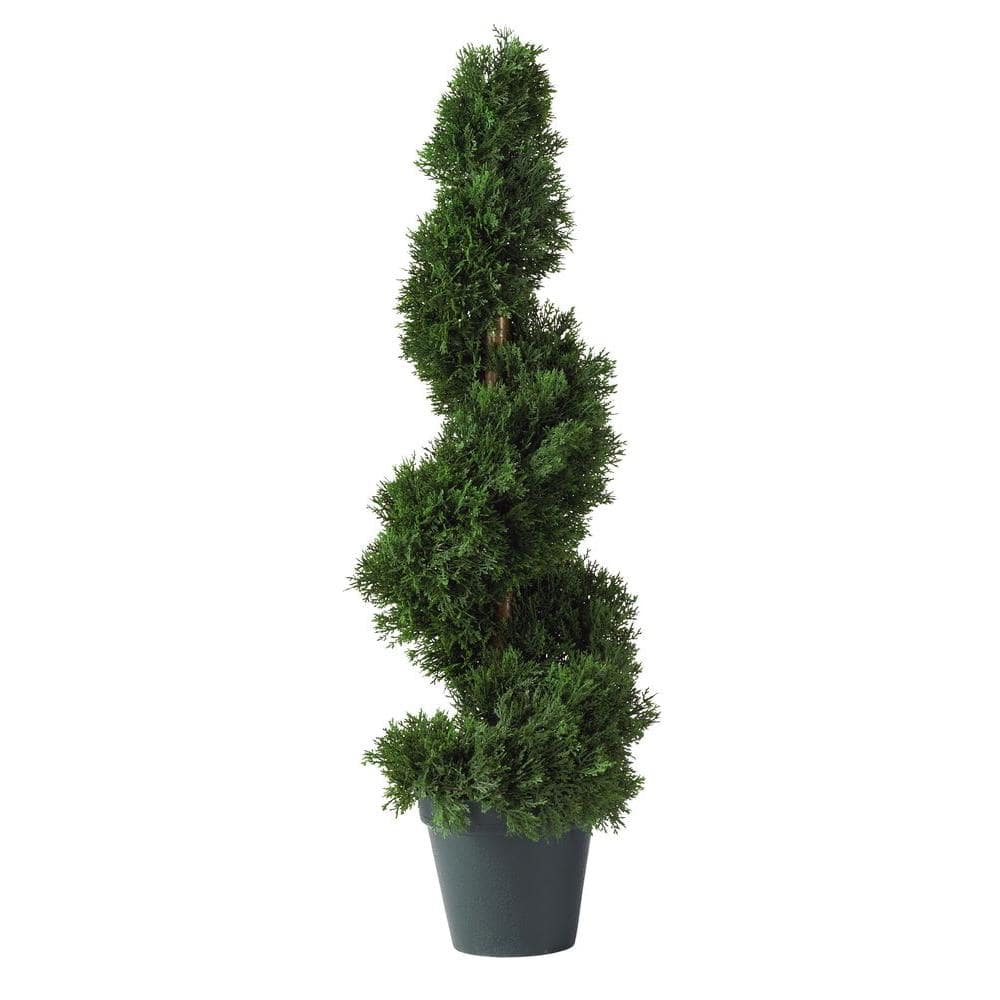 Nearly Natural 2 ft. Cedar Spiral Silk Tree 5160 - The Home Depot