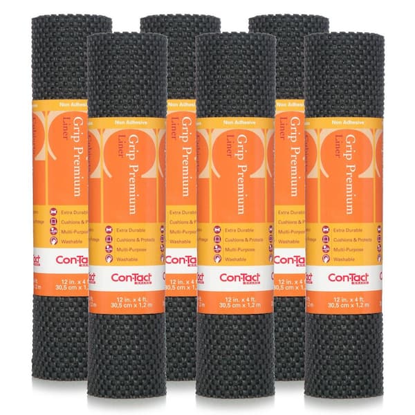 Con-Tact Beaded Grip 18 in. x 5 ft. Alloy Non-Adhesive Drawer and Shelf Liner (6 Rolls)