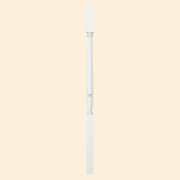 1.75 in. D x 1.75 in. W x 42 in. L Primed Gloss Poplar Wood Baluster