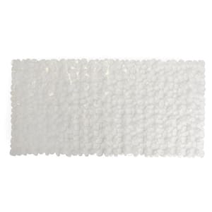 PEBBLE TUB MAT PVC OVERSIZED CLEAR 17.7 in.  X 35.85 in.