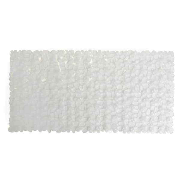 PEBBLE TUB MAT PVC OVERSIZED CLEAR 17.7 in.  X 35.85 in.