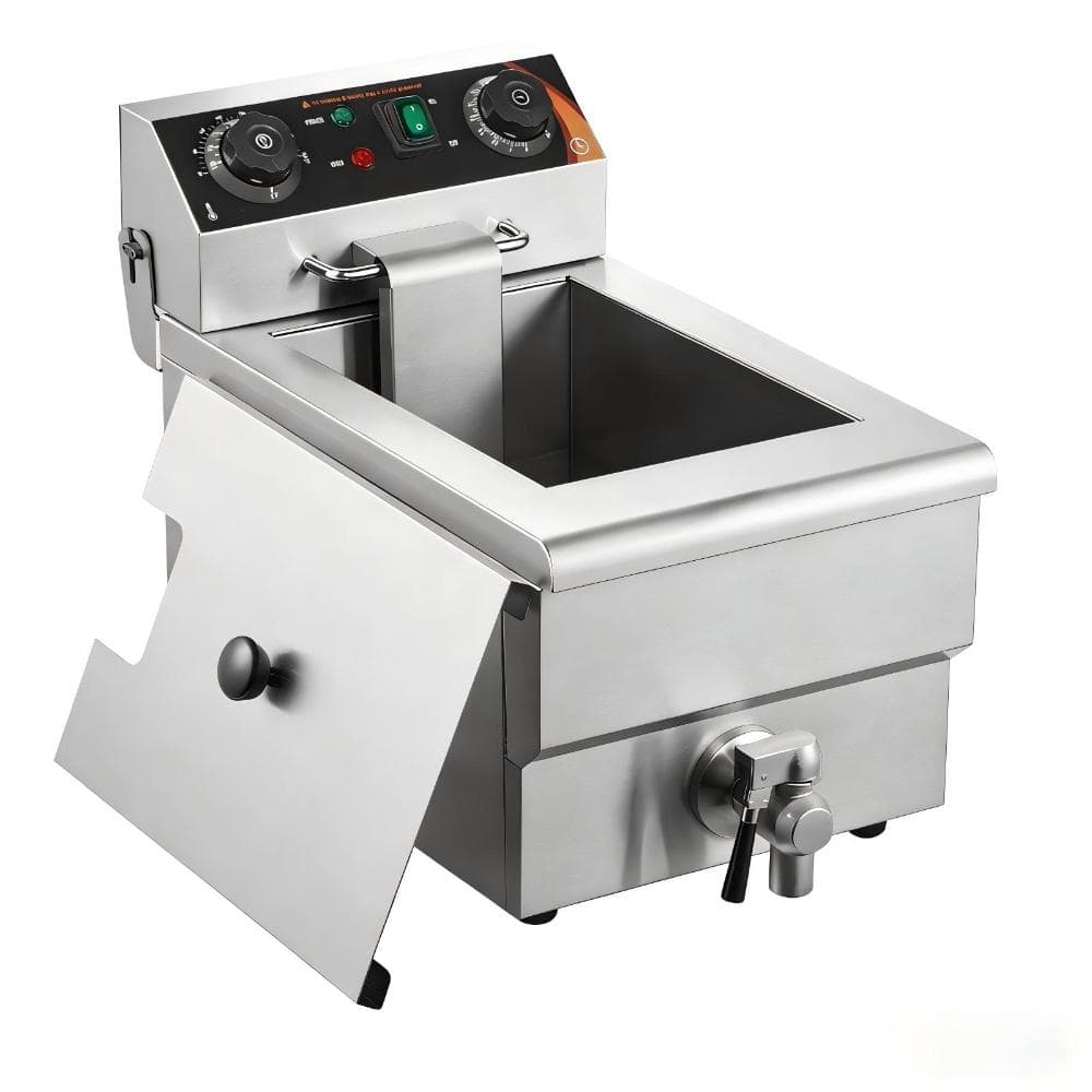 Electric Countertop Deep Fryer 1500W, 11L/11.6Qt, Stainless Tank, Basket, Time & Temp Control, Overheat Protection price history on PriceWatchPro