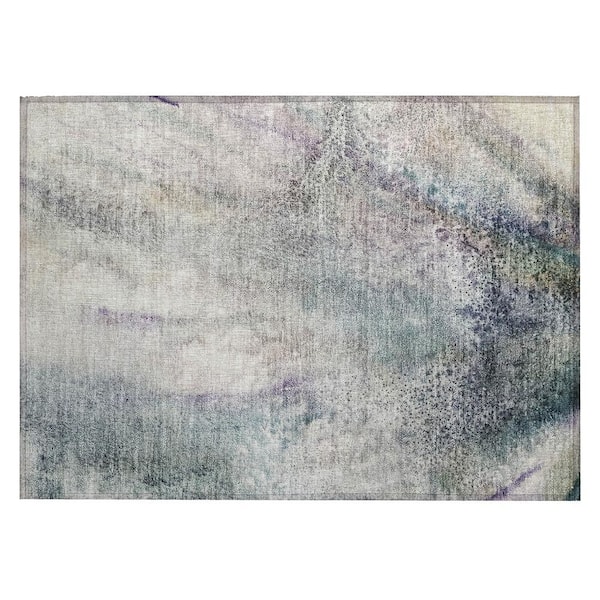 Chantille ACN505 Ivory 1 ft. 8 in. x 2 ft. 6 in. Machine Washable Indoor/Outdoor Geometric Area Rug