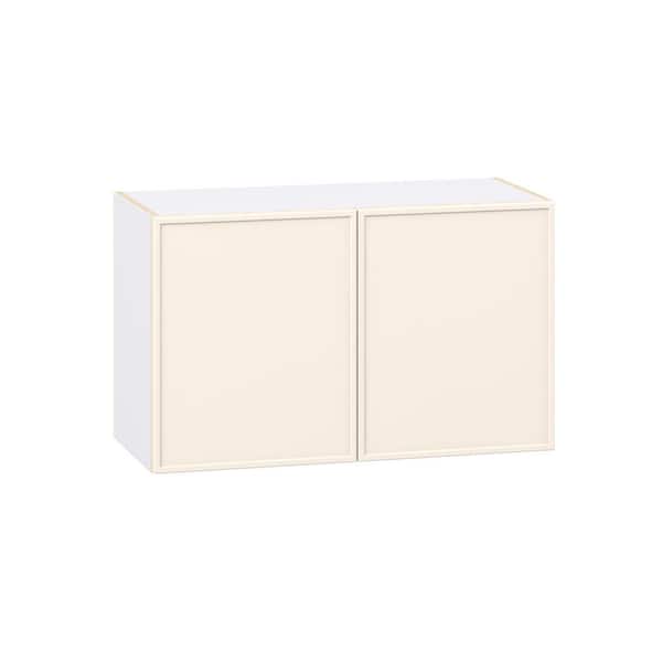 Fairview 33 in. W x 14 in. D x 20 in. H Assembled Slim Shaker Wall Bridge Kitchen Cabinet in Washed Linen