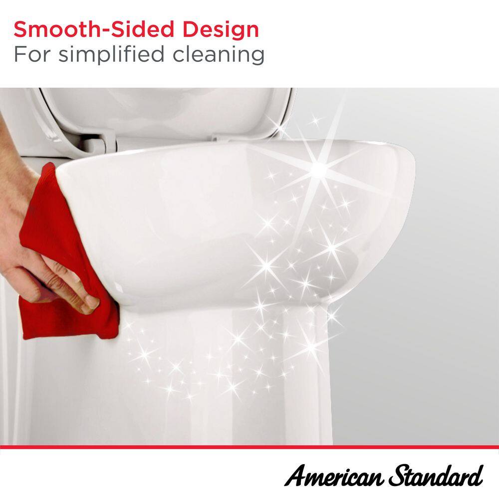 White Round Front High Efficiency Skirted Toilet