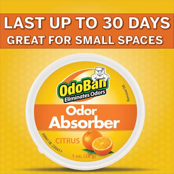 1 oz. Citrus Solid Odor Absorber, Odor Eliminator for Smoke Odor & Musty Smell in Home, Bathroom, Kitchen, Pet Areas