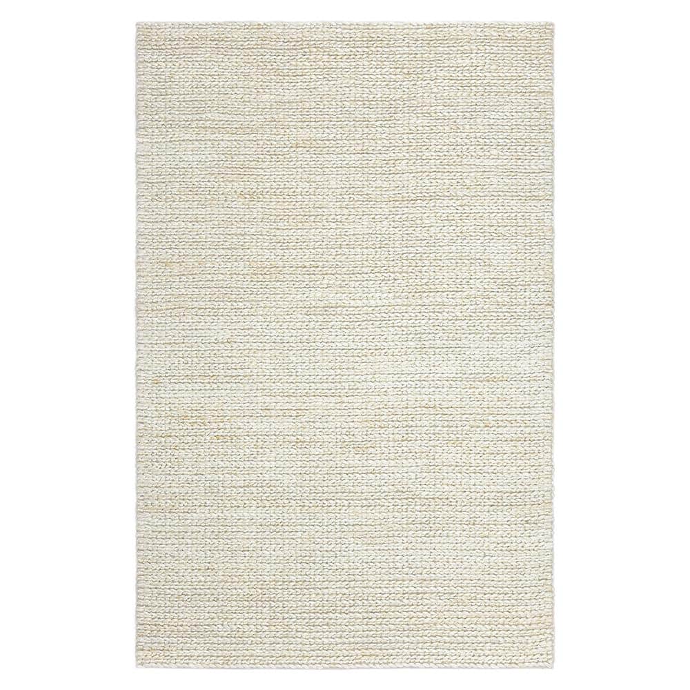 Transitional Hand-Knotted Beige Cotton Area Rug, 9' x 12'