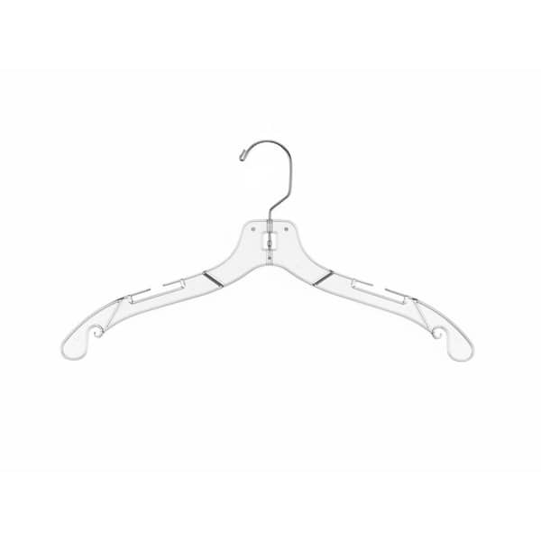 Clear Plastic Shirt Hangers 25-Pack