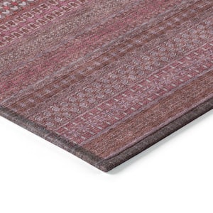 Chantille ACN527 Merlot 10 ft. x 14 ft. Machine Washable Indoor/Outdoor Geometric Area Rug