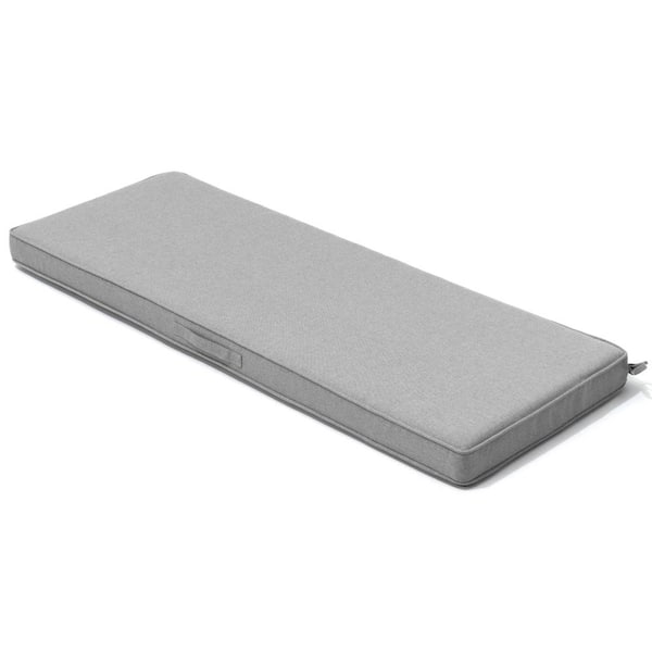 Pellebant 59 in. x 18.5 in. Leisure Outdoor Bench Cushion in Light Gray