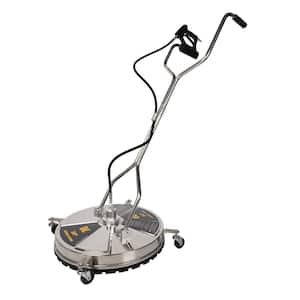 24 in. Whirl-A-Way Stainless Steel Commercial Pressure Washer Surface Cleaner for Hot/Cold Water