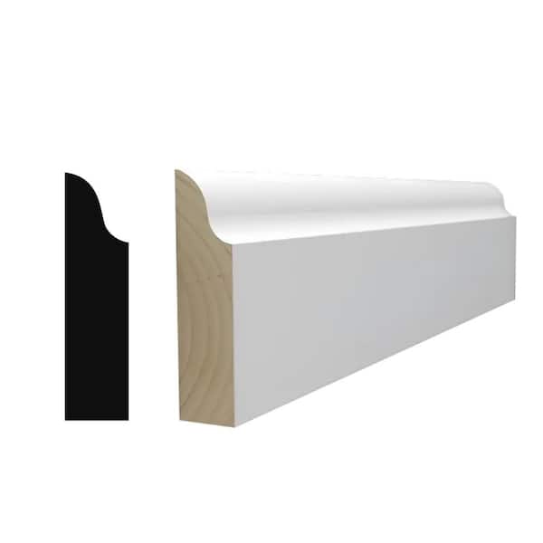 RESO RMC 916 3/8 in. D x 1-3/8 in. W x 85 in. L Primed Finger-Joined Pine Doorstop Molding 1-Pieces 7 ft. Total