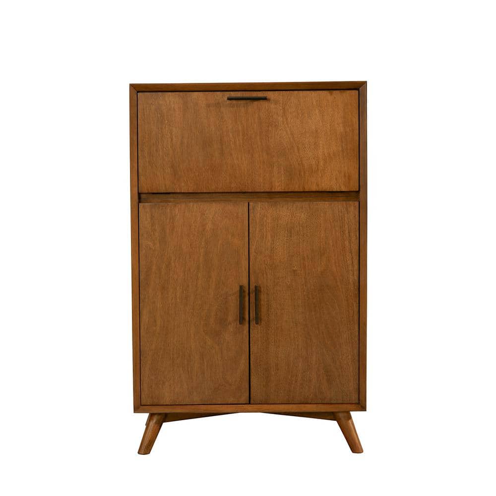 Flynn Acorn Mahogany Mid-Century Modern Bar Cabinet
