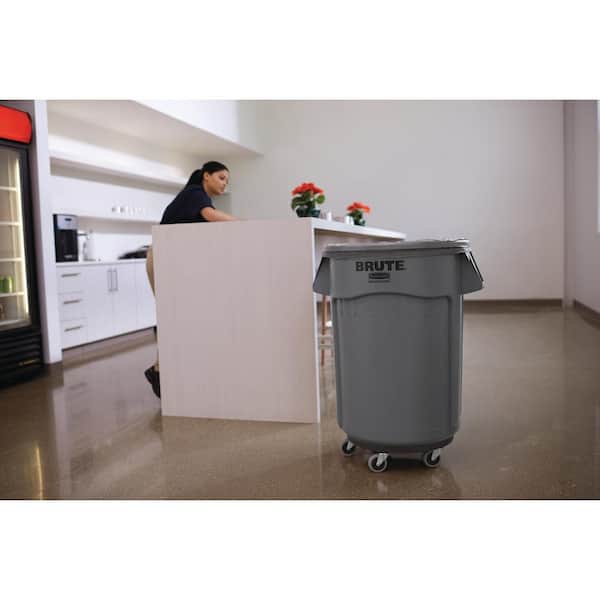 Rubbermaid Commercial Brute Round Twist On/Off Trash Can Dolly