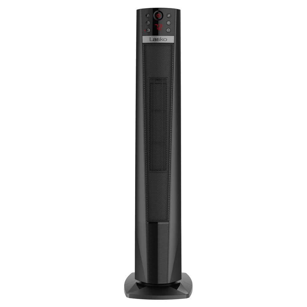 Lasko 32" Black Ceramic Electric Tower Heater with Remote