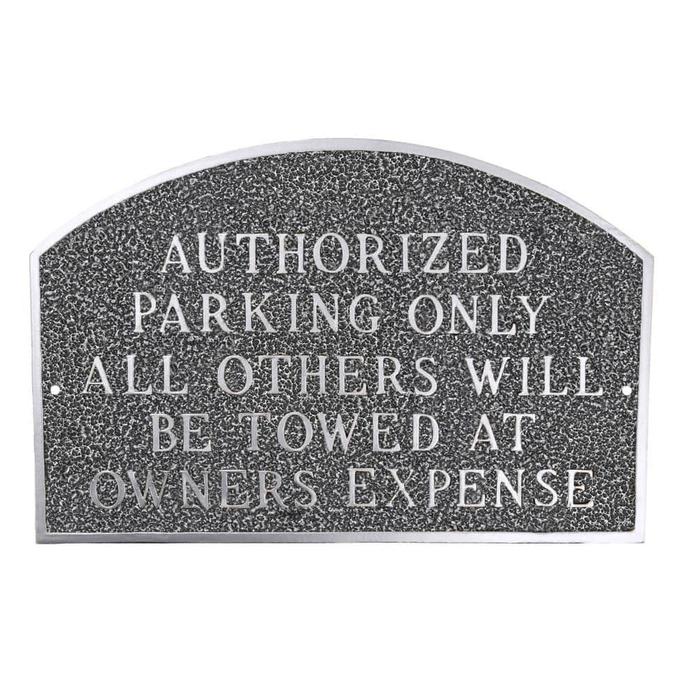 Authorized Parking Only All Others Will Be Towed Large Arch Statement Plaque - Swedish Iron price history on PriceWatchPro