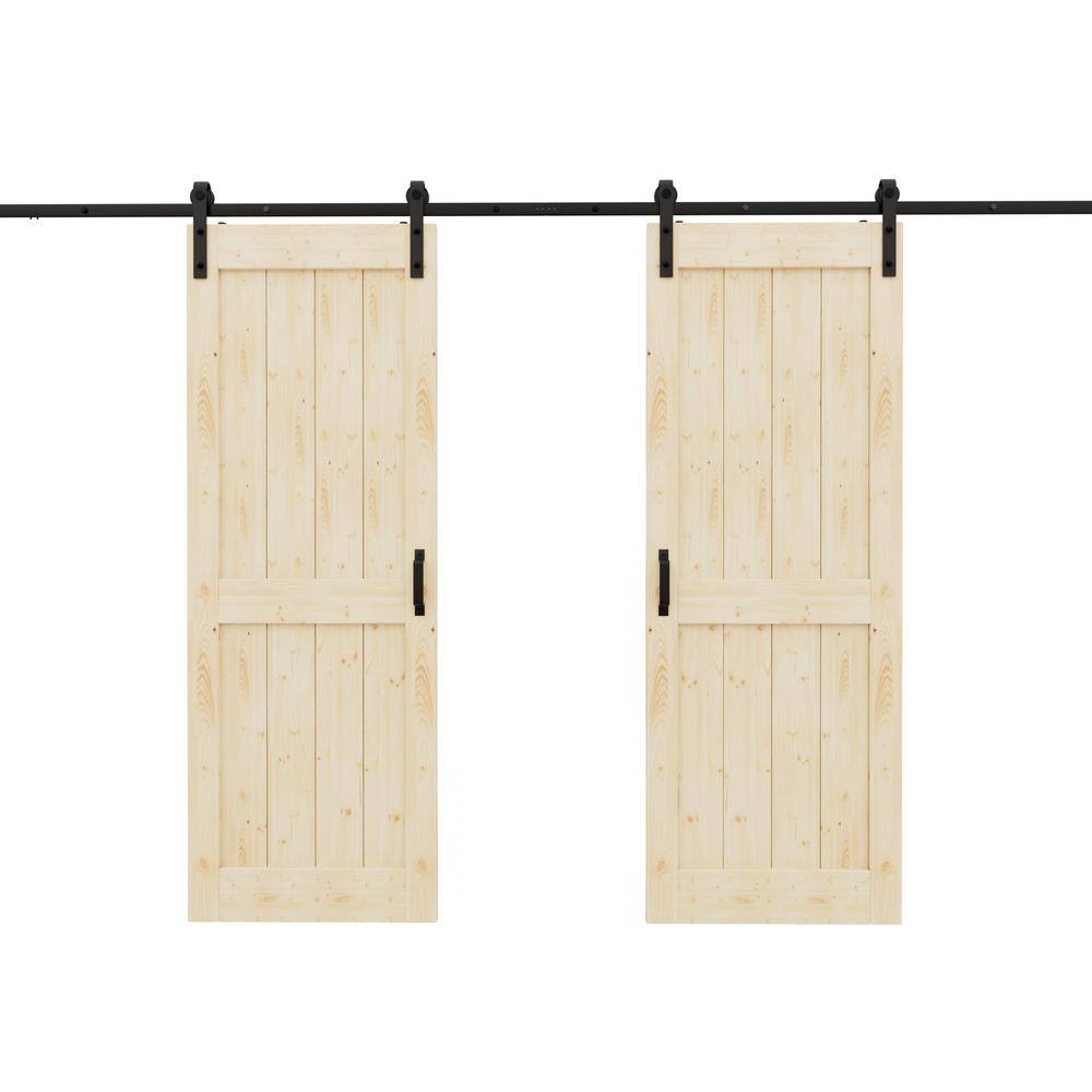 Reviews for ARK DESIGN 60 in. x 84 in. Paneled H Shape Solid Core Pine