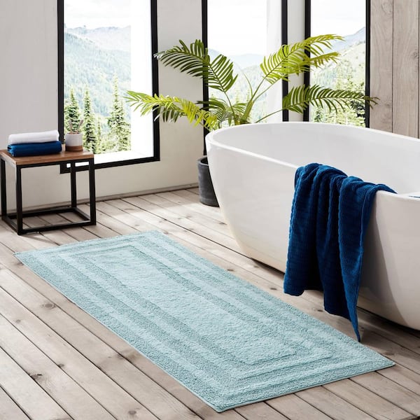 Dena Home Tangiers Bath Rug  Teal bath rugs, Blue bathroom rugs, Turquoise  bathroom rugs
