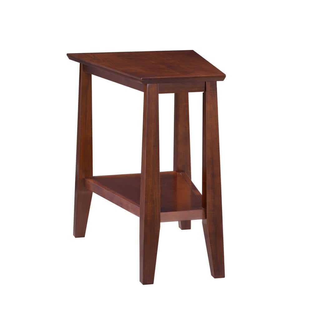 Leick Furniture Chairside-Recliner End Table In A Chocolate Oak Finish - 10071-C