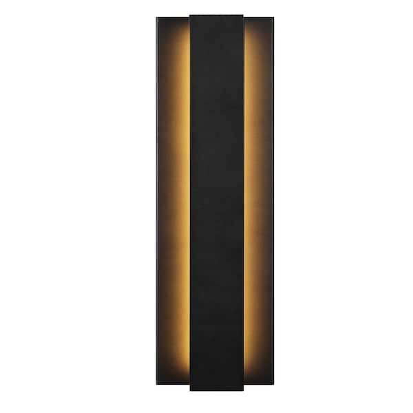 LamQee Modern 1-Light Black Dimmable Integrated LED Wall Sconce