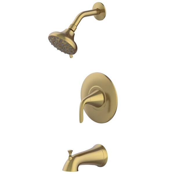 Glacier Bay Irena SingleHandle 6Spray Tub and Shower Faucet in Matte