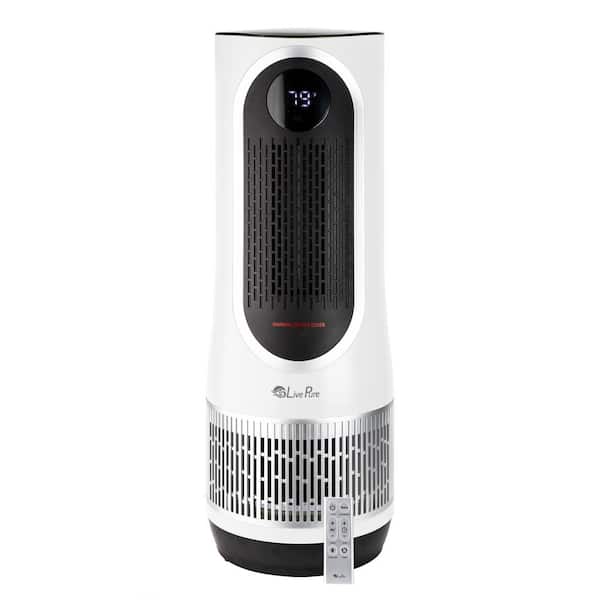 LivePure 3-in-1 Clean Heat True Heap Air Purifier/Heater, up to 400 sq. ft. White