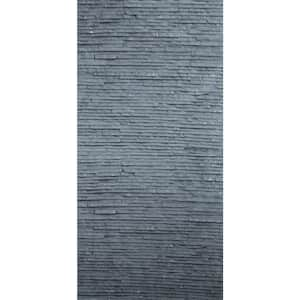 48 in. x 24 in. x 1 in. Muretto Dark Gray Natural Flexible Soft Stone Wall Panel Tile (Set of 2-Piece)