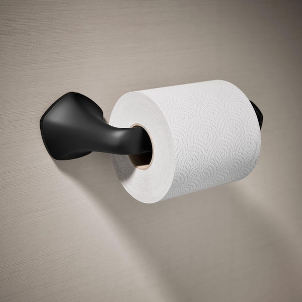 Sundae Toilet Paper Holder in Matte Black