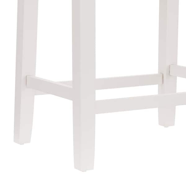 Hillsdale Furniture - Fiddler 24 in. Backless Non-Swivel Counter Stool in White