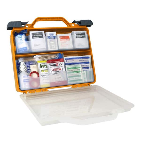 HDX 300-Piece Deluxe Clear Front Plastic OSHA First Aid Kit 59931