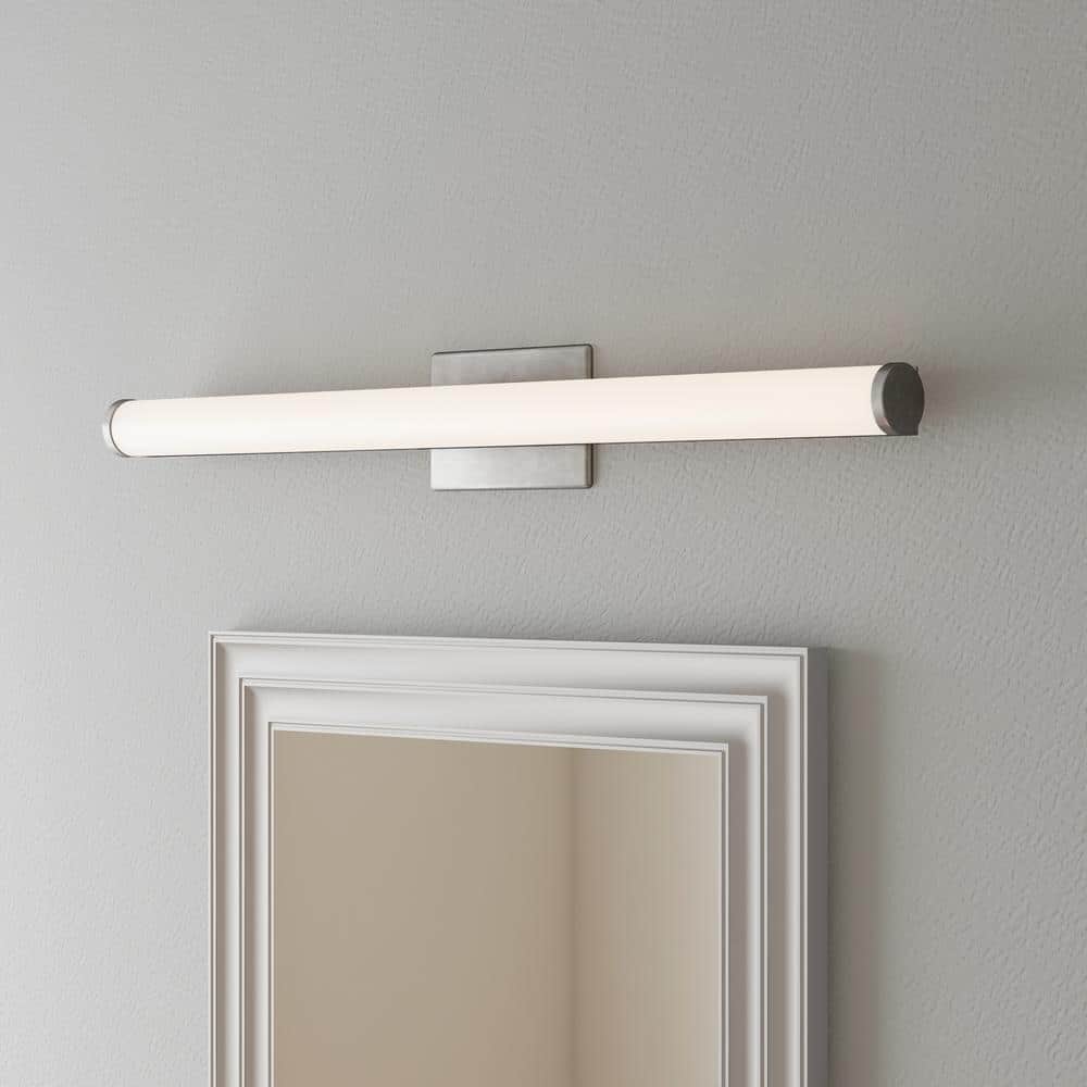 3 ft. Chrome LED Selectable Color Temperature 3000/3500/4000K Dimmable LED Contemporary Cylinder Vanity Light price history on PriceWatchPro
