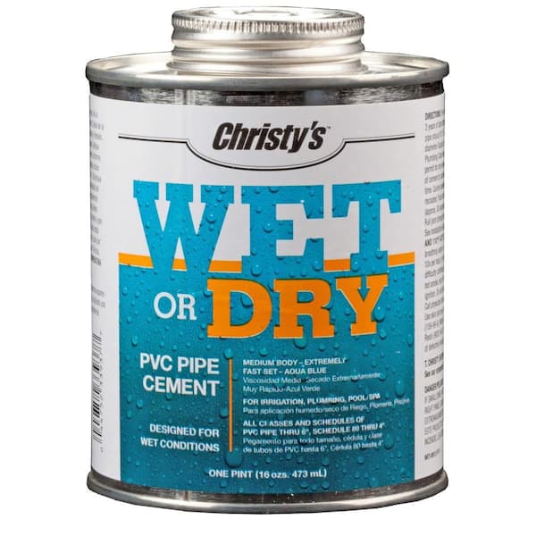 Christy's 16 oz. Wet or Dry Conditions PVC Cement