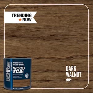 1 qt. #TIS-502 Dark Walnut Transparent Fast Drying Water-Based Interior Wood Stain