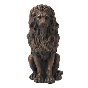 20.75 in. H MGO Guardian Standing Lion Statue