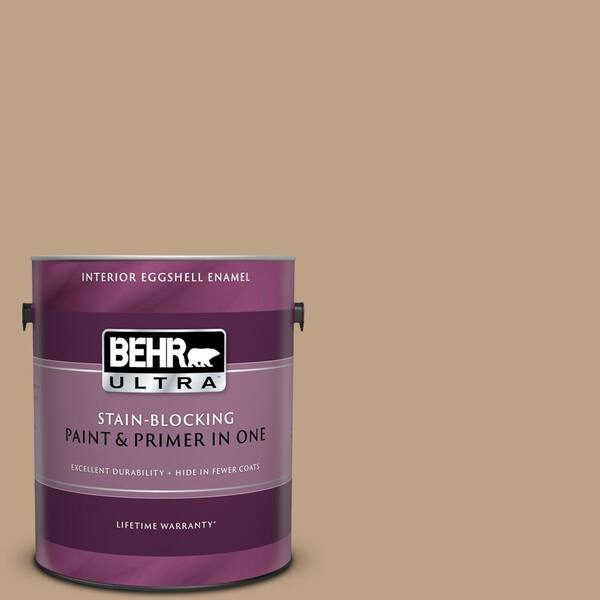 BEHR ULTRA 1 gal. #UL140-9 Basketry Eggshell Enamel Interior Paint and Primer in One