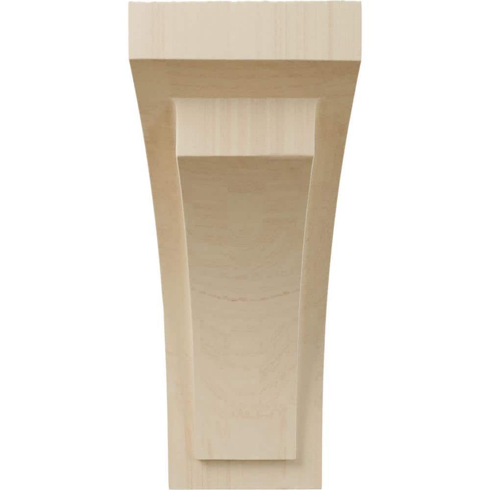 Felix Medium Rubberwood Corbel 4"W x 5.75"D x 10"H