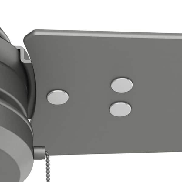 Hunter Cassius 52 in. Indoor/Outdoor Matte Silver Ceiling Fan For