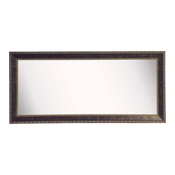 Unbranded Oversized Rectangle Cracked Bronze Classic Mirror (78 in. H x 39 in. W)